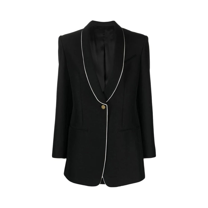 Black Shawl Collar Blazer