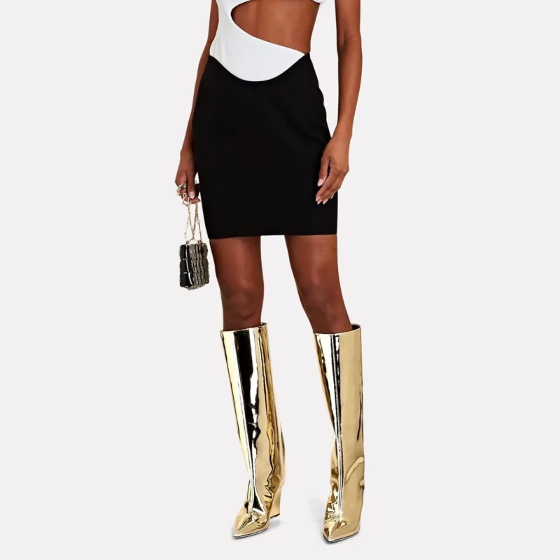 Wedge Heel Knee-High Boots