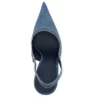 Pointed Toe Slingback Thin Metal Heels