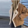 Oversized Lamb Fleece Jacket