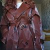 Shiny Patent Leather Trench Coat