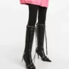 Stiletto Pointed Toe Knee-high Boots