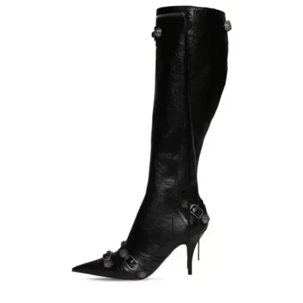 Stiletto Pointed Toe Knee-high Boots