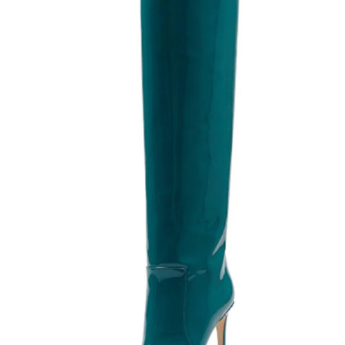 Patent Leather Knee-High Boots Sacramento