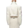 Spliced Belt Jacket for Women