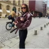 Burgundy Cropped Faux Leather Bomber