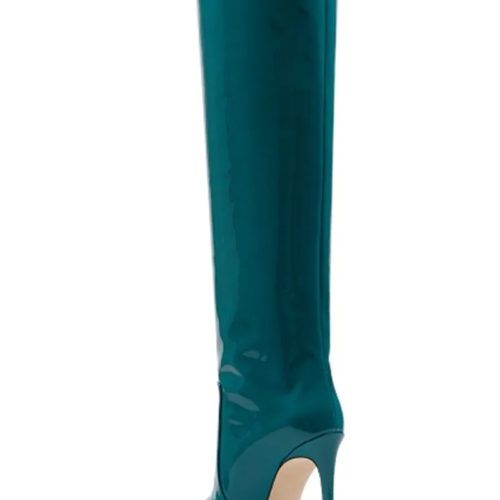 Patent Leather Knee-High Boots Sacramento