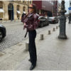 Cropped Faux Leather Bomber Burgundy Jacket