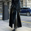 Shiny Patent Leather Trench Coat