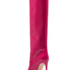 Patent Leather Knee-High Boots pink