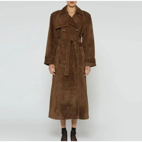 Vintage Brown Suede Coat