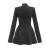 Black Long Sleeve Corset Dress