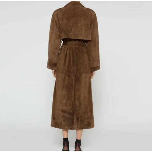 Vintage Brown Suede Coat