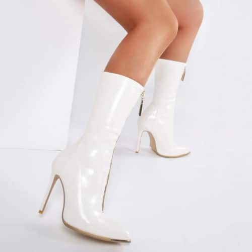 Pointed Front Zipper Boots