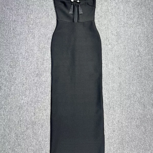 Strapless Hollow Out Bandage Dress