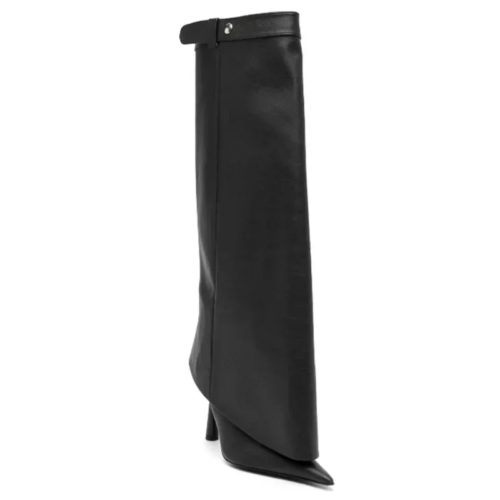 Black Avant-Garde Stiletto Boots