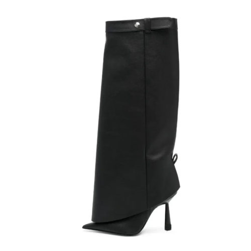 Black Avant-Garde Stiletto Boots