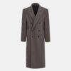 Woolen Lapel Double-Breasted Coat