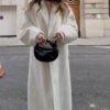 Cream Oversized Long Coat