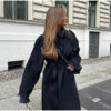 Black Belted Long Coat