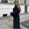 Black Belted Long Coat