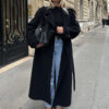 Black Belted Long Coat