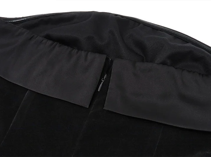 Strapless Velvet Mini Dress - Image 15