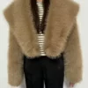 Faux Fur Short Jacket for women - Beniz Kloset