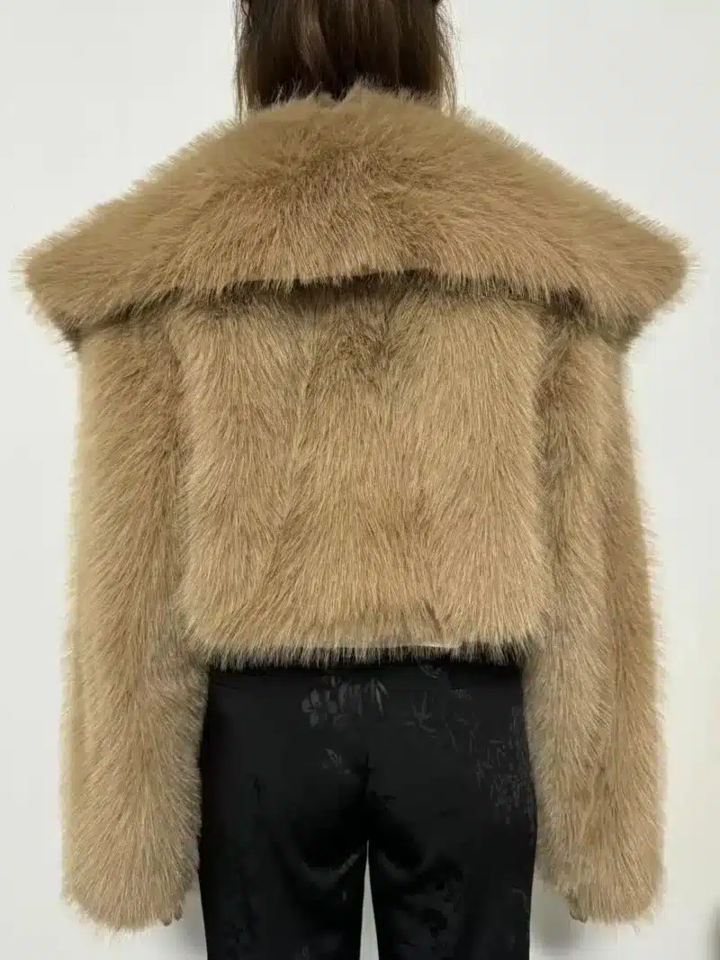 Faux Fur Short Jacket for women - Beniz Kloset