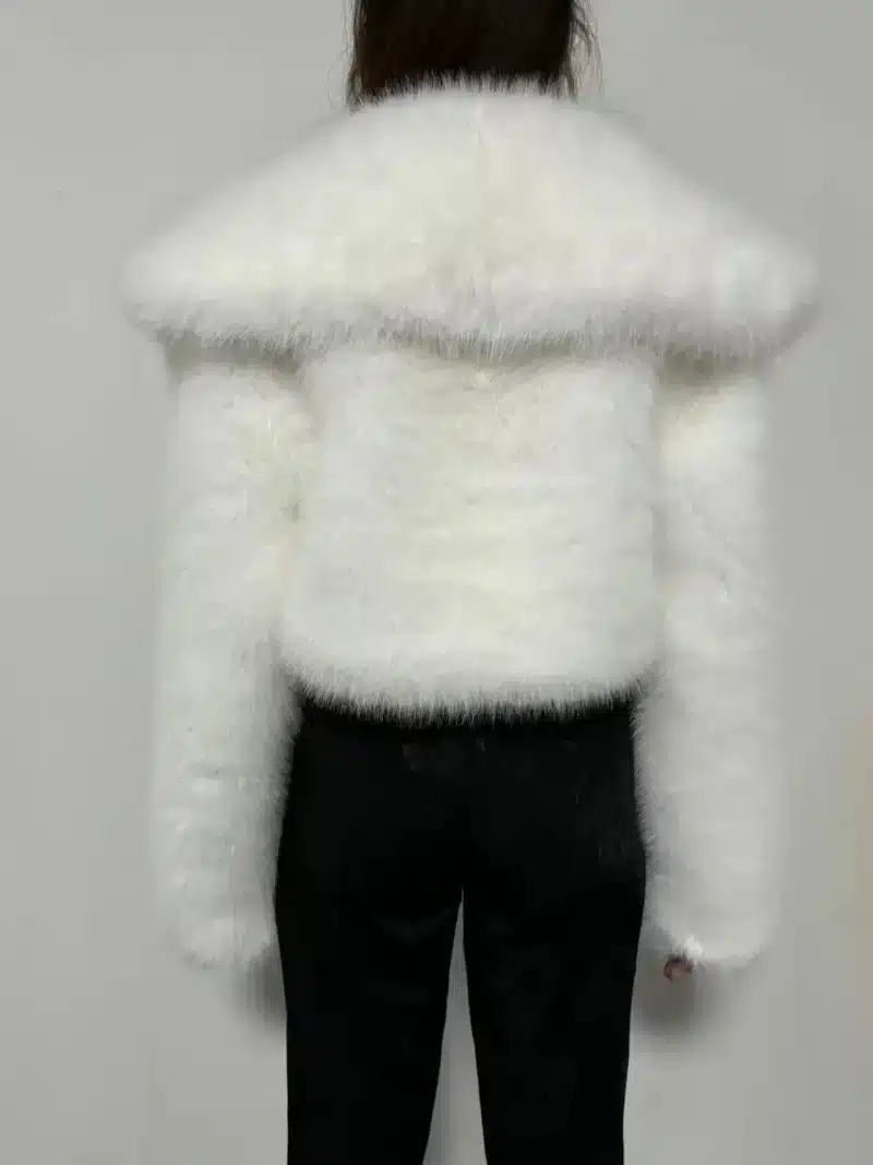 Faux Fur Short Jacket for women - Beniz Kloset