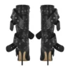 Buckled Stiletto Boots in black for women - Beniz Kloset