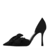 Floral Pointed Toe Pumps in black