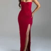 3D Floral High Neck Dress