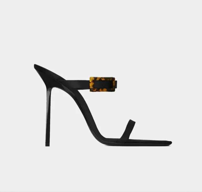 High-Heel Buckle Mule Sandals - Beniz Kloset online shop