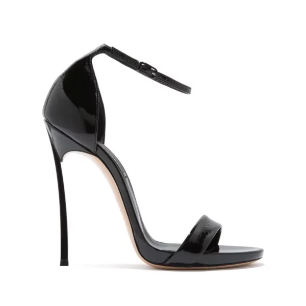 Minimalist Patent Stiletto Sandals