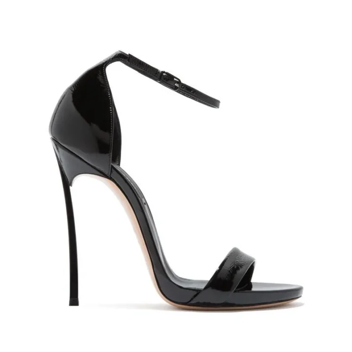 Minimalist Patent Stiletto Sandals