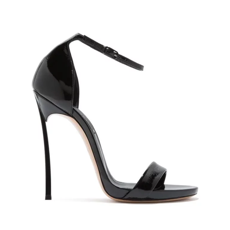 Minimalist Patent Stiletto Sandals