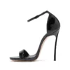 Minimalist Patent Stiletto Sandals