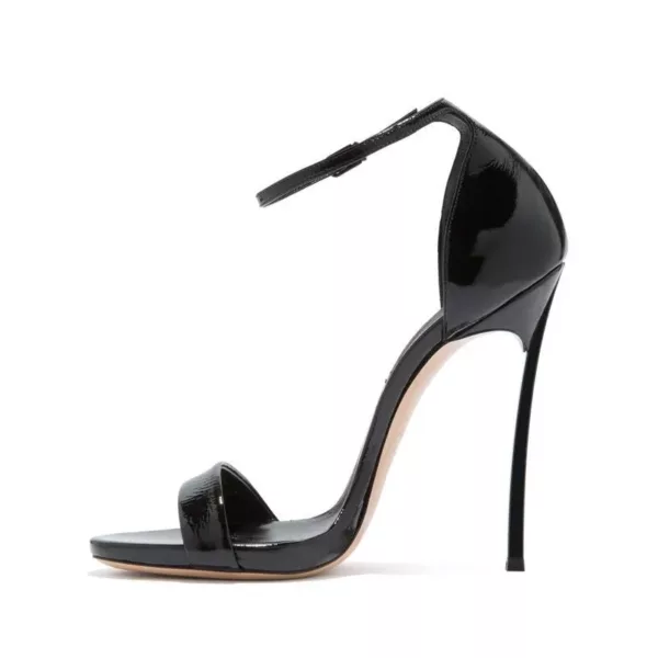 Minimalist Patent Stiletto Sandals
