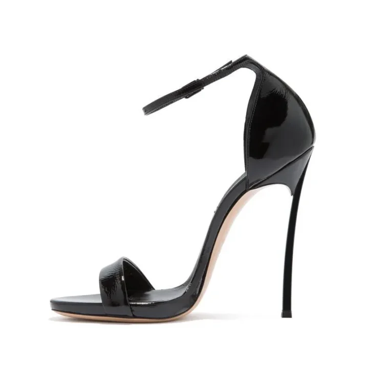 Minimalist Patent Stiletto Sandals