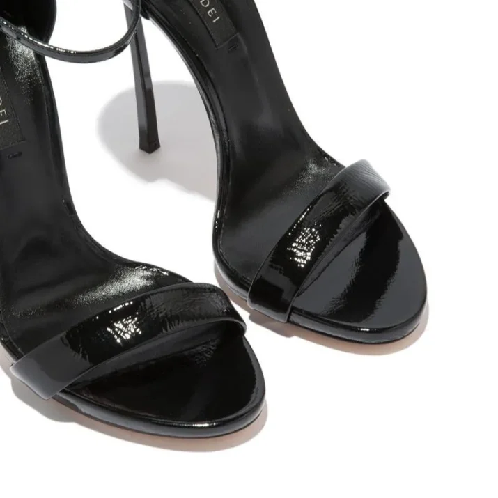 Minimalist Patent Stiletto Sandals