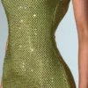 allover sequin fitted gown