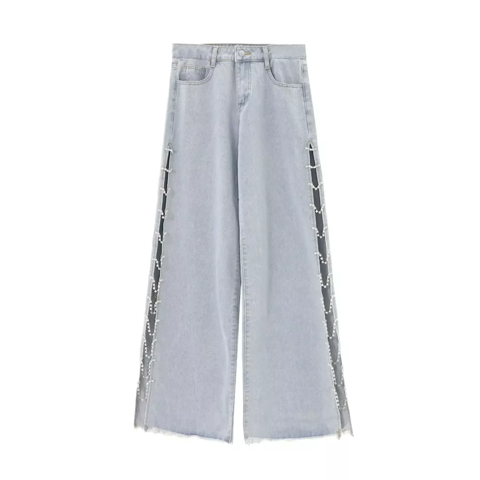 woman wide leg front