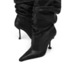 slouchy stiletto knee boots