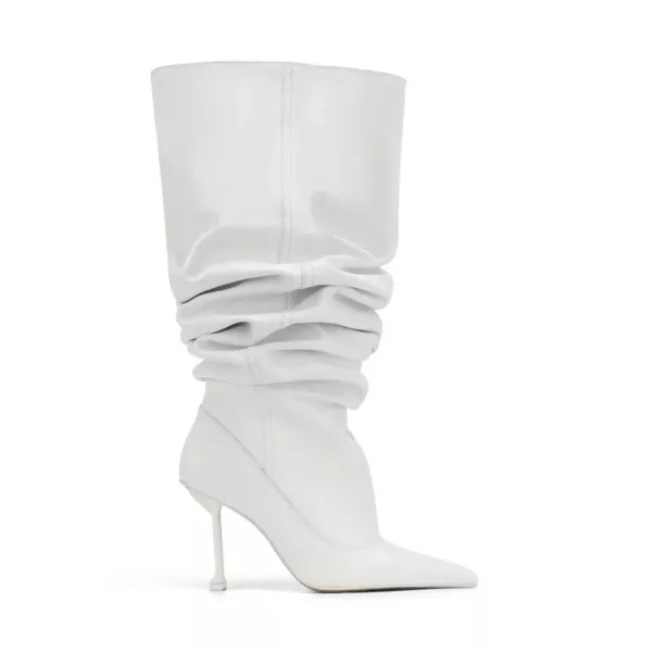 slouchy stiletto knee boots