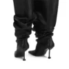 slouchy stiletto knee boots