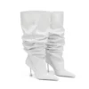 slouchy stiletto knee boots