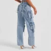 utility cargo denim pants - Beniz Kloset - Online shop women's