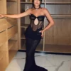 Sheer Corset Evening Gown - Beniz Kloset