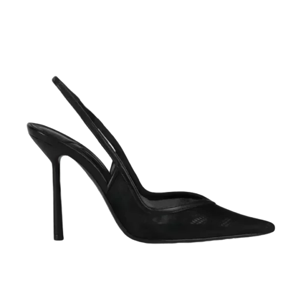 Textured Slingback Stiletto Heels